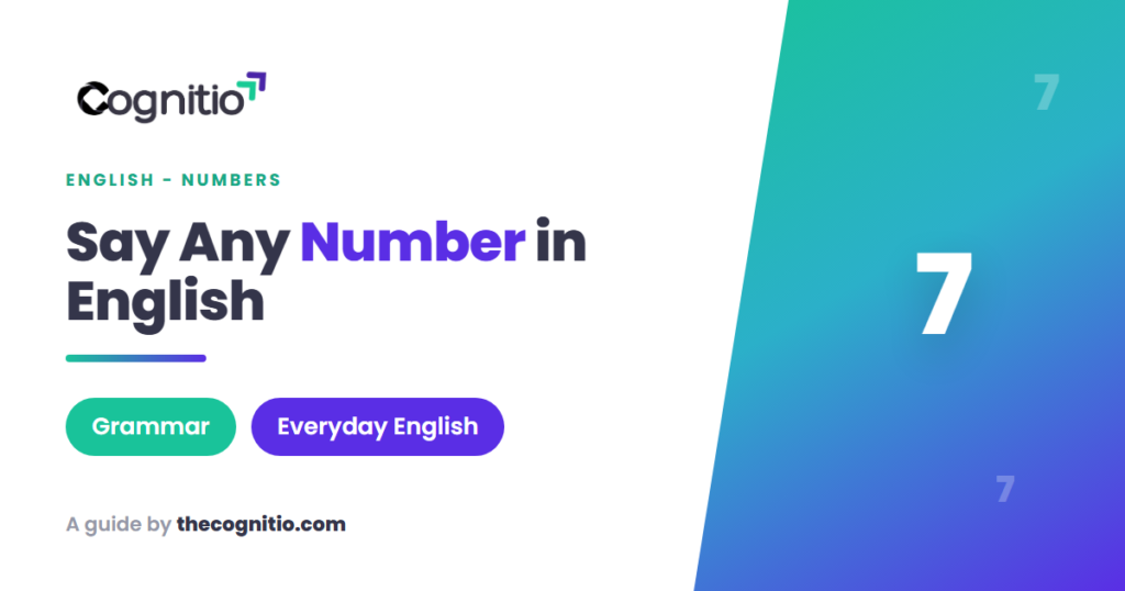 Numbers in English: The Complete Guide for Language Learners