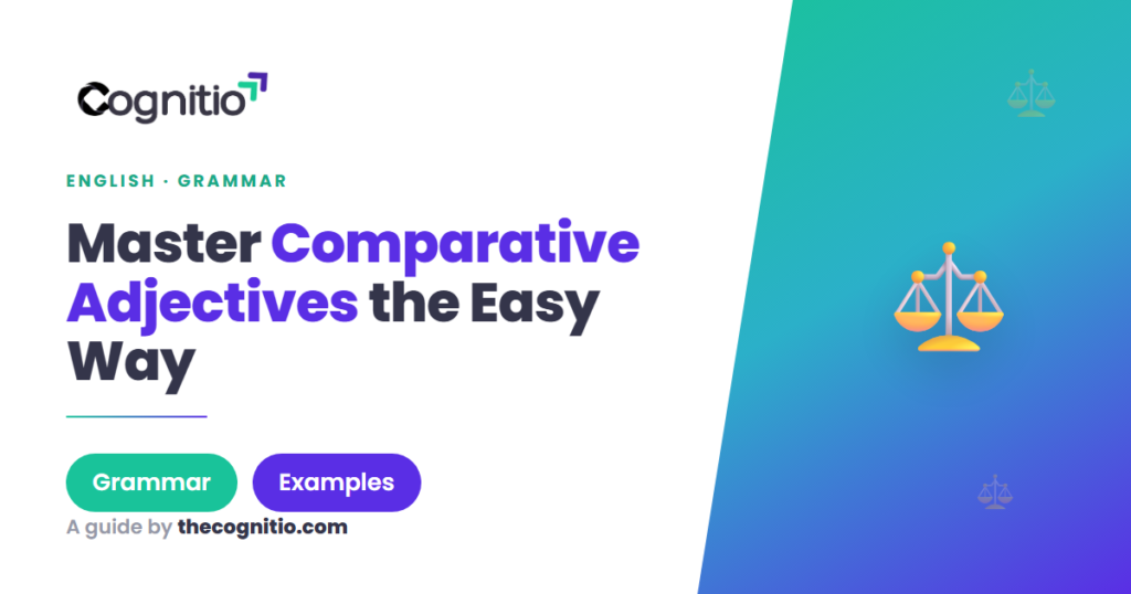 comparative adjectives in English