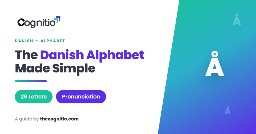 Danish alphabet for beginners
