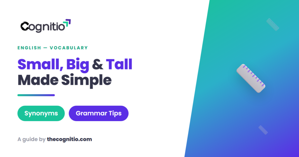 English size adjectives