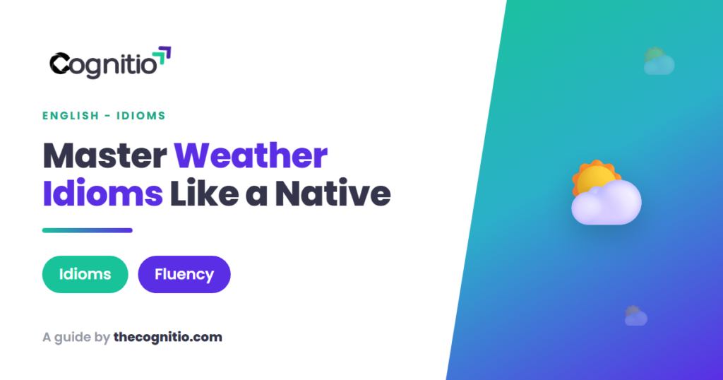 English weather idioms