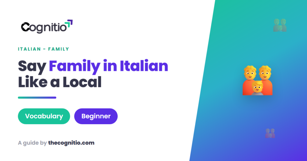family in Italian