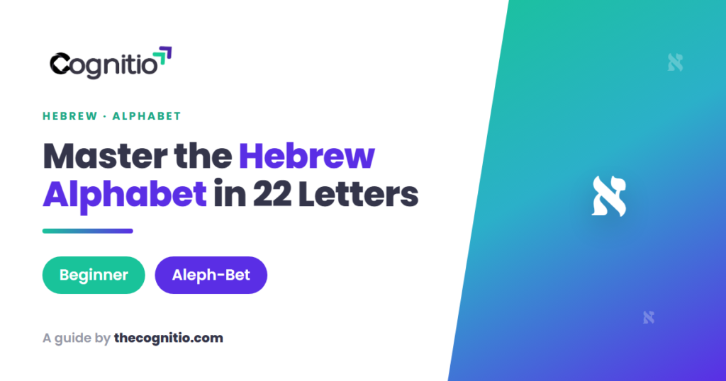 The Hebrew Alphabet Explained: A Beginner’s Guide to All 22 Letters