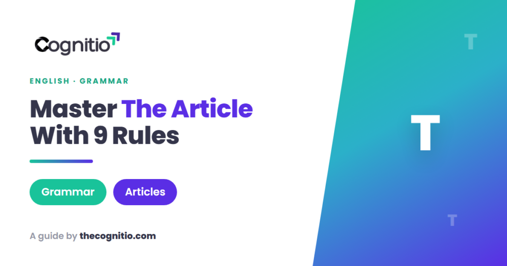 using the article the
