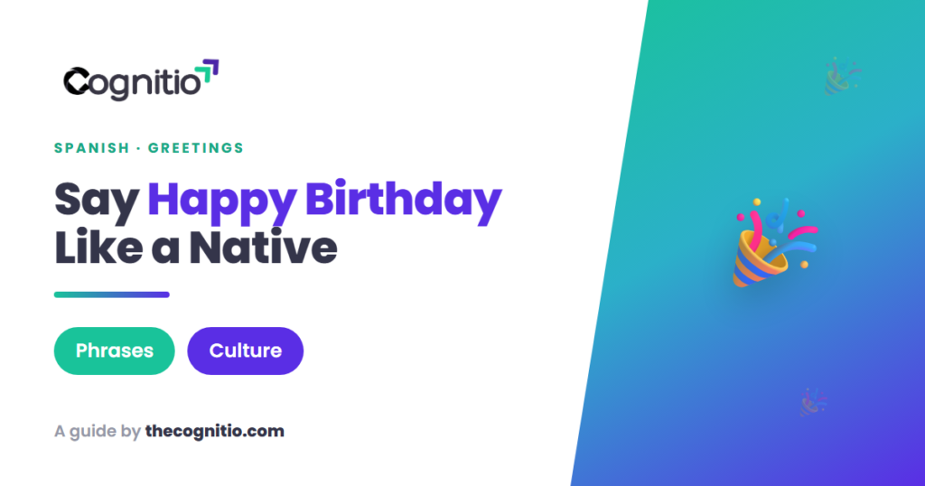 happy birthday in Spanish