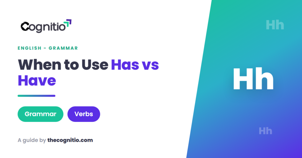 has vs have