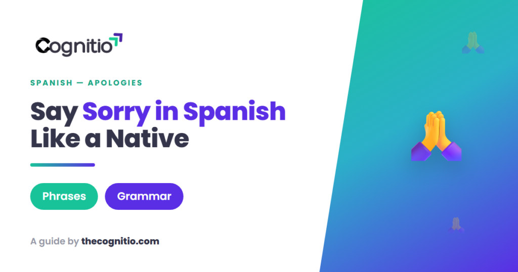 sorry in Spanish
