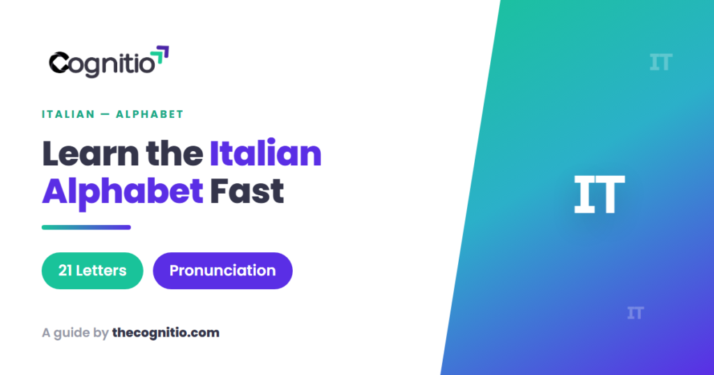 The Italian Alphabet: All 21 Letters, Sounds & Pronunciation Tips