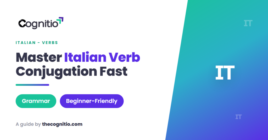 Italian verb conjugation